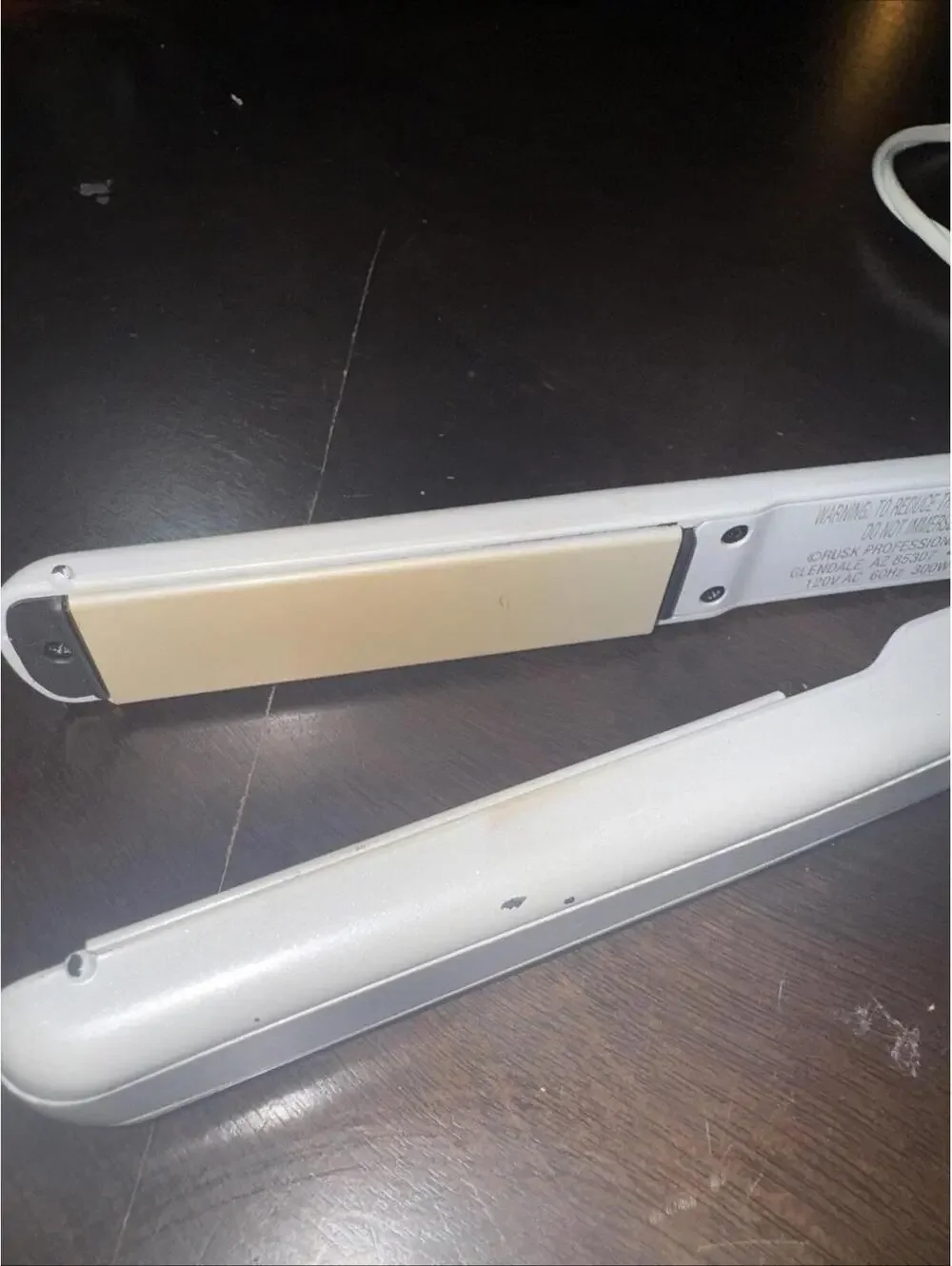 RUSK W8less 1” Flat Iron STR8 Ceramic Hair Straightener Adjustable Temperature